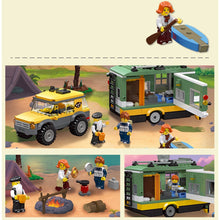 Load image into Gallery viewer, 570PCS MOC City Camper SUV Travel Trailer Scene Figure Model Toy Building Block Brick Gift Kids DIY Set New Compatible Lego

