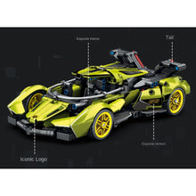 Load image into Gallery viewer, 883PCS MOC Technic Speed V12 Concept Racing Sports Car Model Toy Building Block Brick Gift Kids DIY Set New 1:18 Compatible Lego
