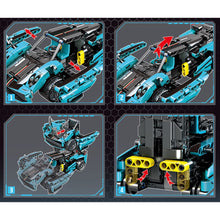 Load image into Gallery viewer, 523PCS MOC Technic Speed Transformers Deformation Pull Back Racing Car Mecha Model Toy Building Block Brick Gift Kids DIY Compatible Lego
