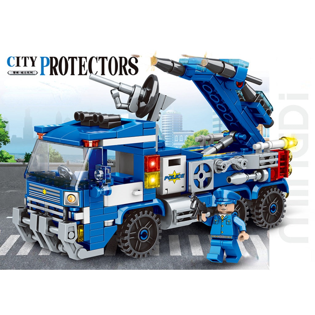 332PCS MOC City Police Equipment Vehicle Truck Figure Model Toy Building Block Brick Gift Kids DIY Set New Compatible Lego