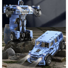 Load image into Gallery viewer, MOC Pull Back G Class HUMMER H2 SUV Car Transformer Robot Mecha Figure Model Toy Building Block Brick Gift Kids DIY Set New Compatible Lego
