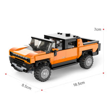 Load image into Gallery viewer, 431PCS MOC Technic Speed Orange Yellow GMC Hummer EV Pick Up Truck Car Model Toy Building Block Brick Gift Kids DIY Set New Compatible Lego
