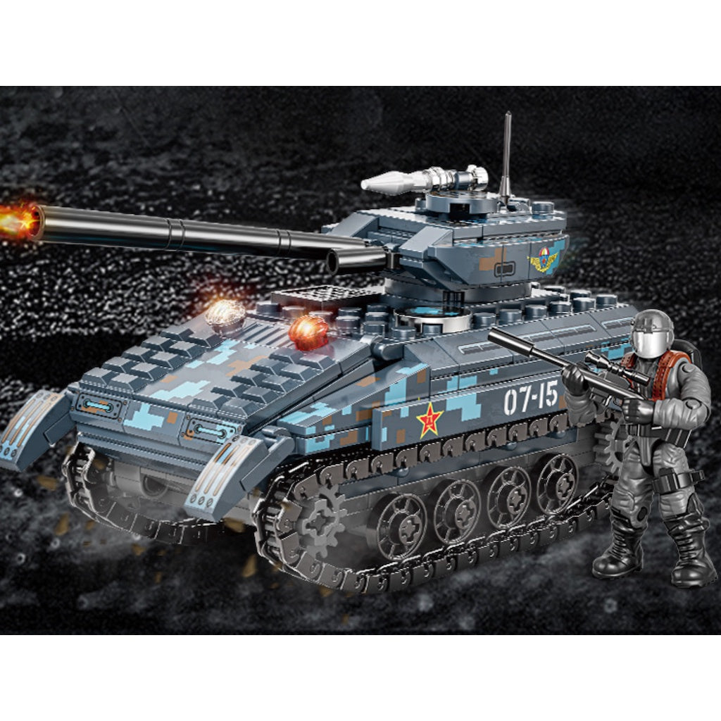 456PCS Military WW2 ZBD-03 Airborne Armored Infantry Fighting Vehicle Figure Model Toy IFV Building Block Brick Gift Kids DIY Set New Compatible Lego