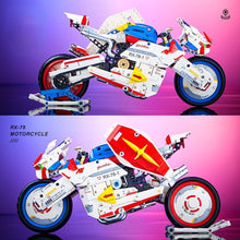 Load image into Gallery viewer, 1055PCS MOC Technic Speed Cartoon RX-78 Racing Sports Motorcycle Motor Bike Model Toy Building Block Brick Gift Kids DIY Set New Compatible Lego
