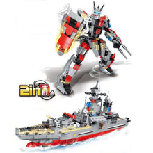 Load image into Gallery viewer, 928PCS MOC 2in1 Type 056 Corvette Mecha Figure Model Toy Building Block Brick Gift Kids DIY Set New Compatible Lego
