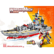 Load image into Gallery viewer, 928PCS MOC 2in1 Type 056 Corvette Mecha Figure Model Toy Building Block Brick Gift Kids DIY Set New Compatible Lego
