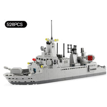 Load image into Gallery viewer, 528PCS Military WW2 Destroyer Battleship Model Toy Building Block Brick Gift Kids DIY Compatible Lego
