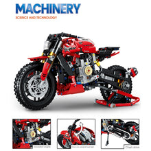 Load image into Gallery viewer, 620PCS Technic Speed Racing Motor Bike Motorcycle Model Toy Building Block Brick Gift Kids DIY Compatible Lego
