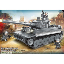 Load image into Gallery viewer, 1053PCS Military WW2 Tiger I Heavy Main Battle Tank Figure Model Toy Building Block Brick Gift Kids DIY Set New Compatible Lego
