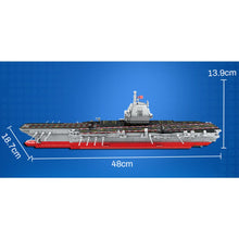Load image into Gallery viewer, 838PCS Military WW2 003 Fujian Class Aircraft Carrier Model Toy Building Block Brick Gift Kids DIY Set New Compatible Lego
