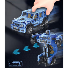 Load image into Gallery viewer, MOC Pull Back G Class HUMMER H2 SUV Car Transformer Robot Mecha Figure Model Toy Building Block Brick Gift Kids DIY Set New Compatible Lego
