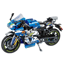 Load image into Gallery viewer, 823PCS MOC Technic Speed Racing Sports GSX Motorcycle Motor Bike Model Toy Building Block Brick Gift Kids DIY Compatible Lego
