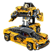 Load image into Gallery viewer, 549PCS MOC Technic Speed Transformers Deformation Pull Back Racing Car Mecha Model Toy Building Block Brick Gift Kids DIY Compatible Lego
