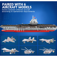 Load image into Gallery viewer, 838PCS Military WW2 003 Fujian Class Aircraft Carrier Model Toy Building Block Brick Gift Kids DIY Set New Compatible Lego
