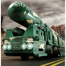 Load image into Gallery viewer, 498PCS Military WW2 DF-41 CSS-X-10 Intercontinental Missile Truck Figure Model Toy Building Block Brick Gift Kids DIY Compatible Lego
