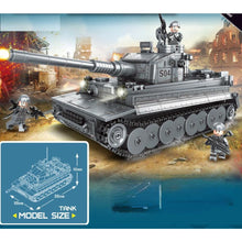Load image into Gallery viewer, 1053PCS Military WW2 Tiger I Heavy Main Battle Tank Figure Model Toy Building Block Brick Gift Kids DIY Set New Compatible Lego
