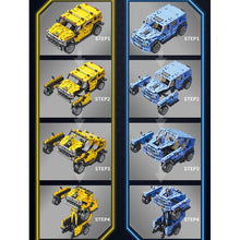 Load image into Gallery viewer, MOC Pull Back G Class HUMMER H2 SUV Car Transformer Robot Mecha Figure Model Toy Building Block Brick Gift Kids DIY Set New Compatible Lego
