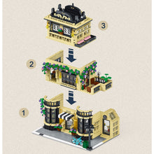 Load image into Gallery viewer, 1443PCS MOC City Street Cafe Coffee Shop Restaurant Model Toy Building Block Brick Gift Kids DIY Light Set New Compatible Lego
