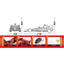 Load image into Gallery viewer, 316PCS MOC Technic Speed Pull Back Red F1 Formula Super Racing Sports Car Model Toy Building Block Brick Gift Kids DIY Set New Compatible Lego
