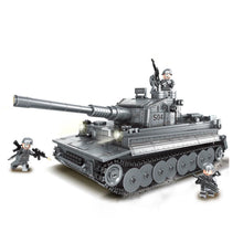 Load image into Gallery viewer, 1053PCS Military WW2 Tiger I Heavy Main Battle Tank Figure Model Toy Building Block Brick Gift Kids DIY Set New Compatible Lego
