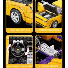Load image into Gallery viewer, 1740PCS MOC Technic Speed Static Muscle HELLCAT Charger SRT Racing Sports Car Model Toy Building Block Brick Gift Kids DIY Set New 1:12 Compatible Lego

