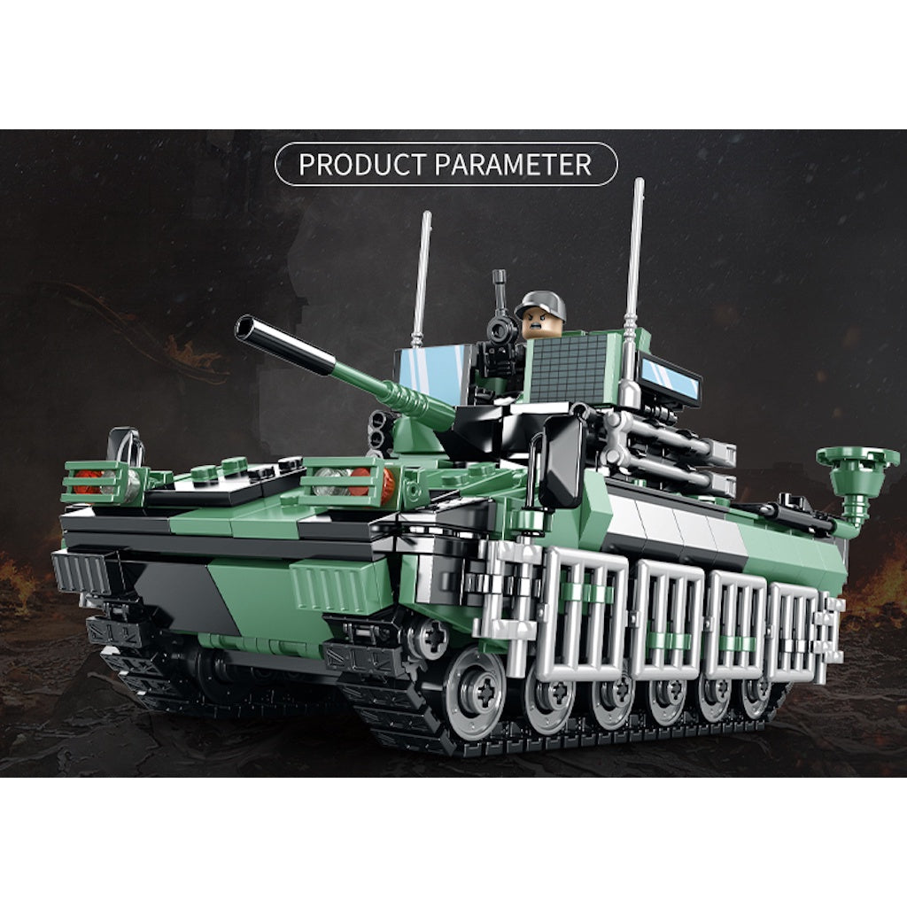 848PCS Military WW2 Warrior FV510 Infantry Fighting Vehicle IFV Figure Model Toy Building Block Brick Gift Kids DIY Set New Compatible Lego