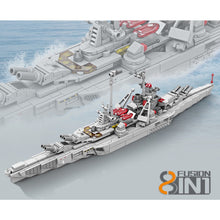Load image into Gallery viewer, 758PCS Military WW2 8in1 KMS Bismarck Battleship Model Toy Building Block Brick Gift Kids DIY Set New Compatible Lego

