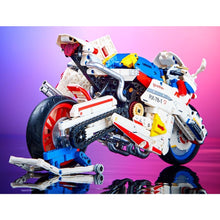 Load image into Gallery viewer, 1055PCS MOC Technic Speed Cartoon RX-78 Racing Sports Motorcycle Motor Bike Model Toy Building Block Brick Gift Kids DIY Set New Compatible Lego
