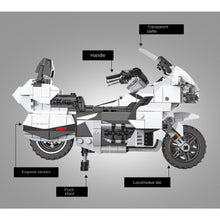 Load image into Gallery viewer, 444PCS MOC Technic Speed Gold Wing GL1800 Motorcycle Motor Bike Model Toy Building Block Brick Gift Kids DIY Compatible Lego
