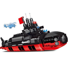Load image into Gallery viewer, 482PCS Military WW2 094 Strategic Nuclear Submarine 09-Ⅳ Jin Class Figure Model Toy Building Block Brick Gift Kids DIY Set New Compatible Lego

