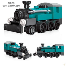Load image into Gallery viewer, 466PCS MOC 6 Sets Mini Vintage Classic Train CO 490 Steam Lootive Model Toy Building Block Brick Gift Kids DIY Compatible Lego
