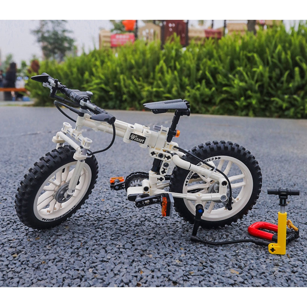 242PCS MOC Technic Foldable Mountain Bike Bicycle Model Toy Building Block Brick Gift Kids DIY Set New 1:6 Compatible Lego