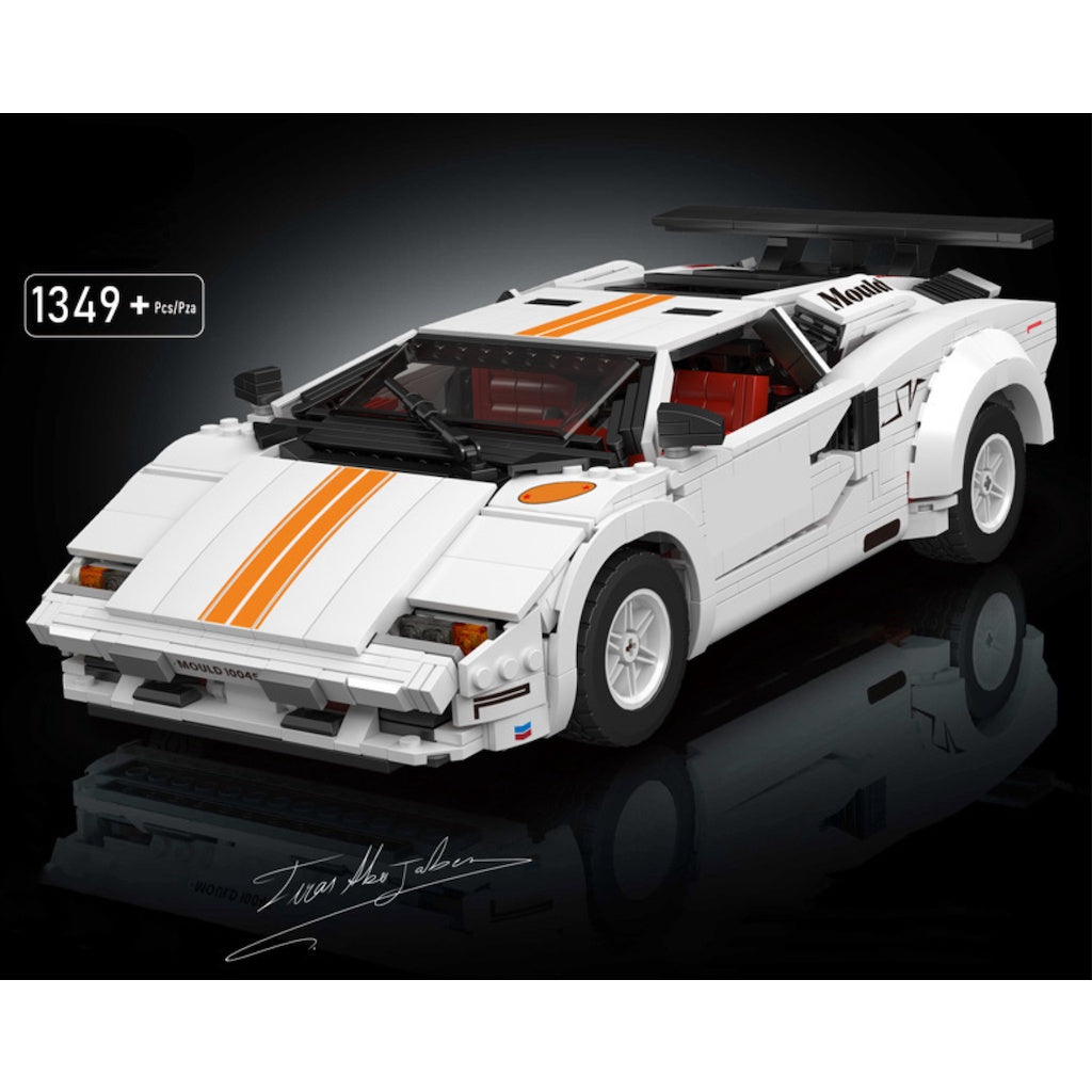 1349PCS MOC Technic Speed Static Countach Classic Racing Sports Car Model Toy Building Block Brick Gift Kids DIY Set New Compatible Lego
