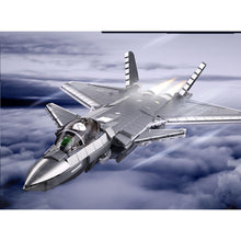 Load image into Gallery viewer, 1007PCS Military WW2 J-20 Chengdu Stealth Air Fighter Jet Aircraft Figure Model Toy Building Block Brick Gift Kids DIY Set New 1:44 Compatible Lego
