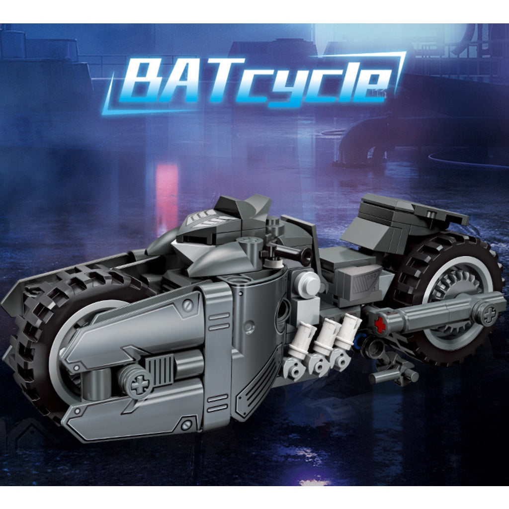 224PCS MOC Technic Speed Batmobile Motorcycle Motor Bike Model Toy Building Block Brick Gift Kids DIY Set New With Stand Compatible Lego