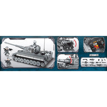 Load image into Gallery viewer, 1053PCS Military WW2 Tiger I Heavy Main Battle Tank Figure Model Toy Building Block Brick Gift Kids DIY Set New Compatible Lego
