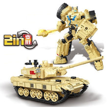 Load image into Gallery viewer, 917PCS MOC 2in1 96B Main Battle Tank Mecha Figure Model Toy Building Block Brick Gift Kids DIY Set New Compatible Lego
