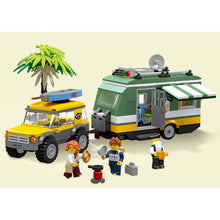 Load image into Gallery viewer, 570PCS MOC City Camper SUV Travel Trailer Scene Figure Model Toy Building Block Brick Gift Kids DIY Set New Compatible Lego
