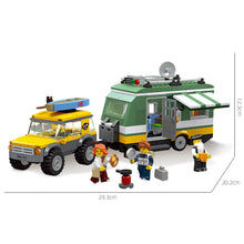 Load image into Gallery viewer, 570PCS MOC City Camper SUV Travel Trailer Scene Figure Model Toy Building Block Brick Gift Kids DIY Set New Compatible Lego

