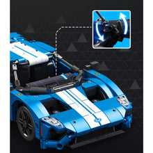Load image into Gallery viewer, 522PCS MOC Technic Speed Blue GT22 Super Racing Sports Car Model Toy Building Block Brick Gift Kids DIY Set New 1:18 Compatible Lego
