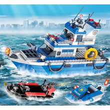 Load image into Gallery viewer, 480PCS MOC Coast Guard Patrol Ship Model Toy Building Block Brick Gift Kids DIY Set New Compatible Lego
