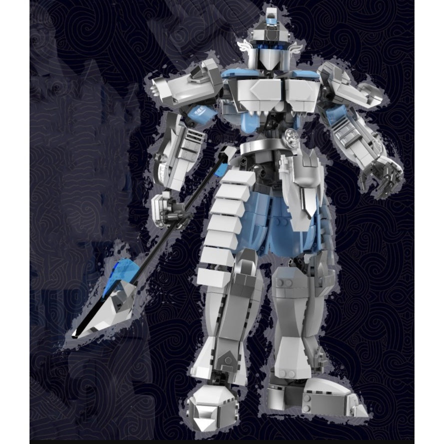 MOC Zhao Yun Romance of the Three Kingdoms Figure Mecha Model Toy Building Block Brick Gift Kids DIY Set New Compatible Lego