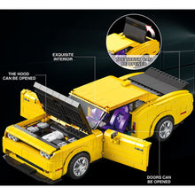 Load image into Gallery viewer, 1740PCS MOC Technic Speed Static Muscle HELLCAT Charger SRT Racing Sports Car Model Toy Building Block Brick Gift Kids DIY Set New 1:12 Compatible Lego
