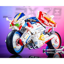 Load image into Gallery viewer, 1055PCS MOC Technic Speed Cartoon RX-78 Racing Sports Motorcycle Motor Bike Model Toy Building Block Brick Gift Kids DIY Set New Compatible Lego
