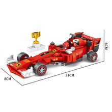 Load image into Gallery viewer, 316PCS MOC Technic Speed Pull Back Red F1 Formula Super Racing Sports Car Model Toy Building Block Brick Gift Kids DIY Set New Compatible Lego
