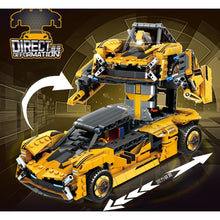Load image into Gallery viewer, 549PCS MOC Technic Speed Transformers Deformation Pull Back Racing Car Mecha Model Toy Building Block Brick Gift Kids DIY Compatible Lego

