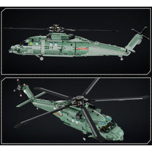 Load image into Gallery viewer, 1834PCS MOC Military Harbin Z-20 Transport Helicopter Model Toy Building Block Brick Gift Kids DIY Set New Compatible Lego
