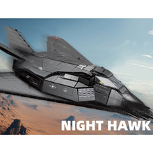 Load image into Gallery viewer, 1375PCS MOC Military F-117A  Attack Aircraft Fighter Nighthawk Model Toy Building Block Brick Gift Kids DIY Set New Stand Compatible Lego
