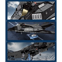 Load image into Gallery viewer, 1375PCS MOC Military F-117A  Attack Aircraft Fighter Nighthawk Model Toy Building Block Brick Gift Kids DIY Set New Stand Compatible Lego
