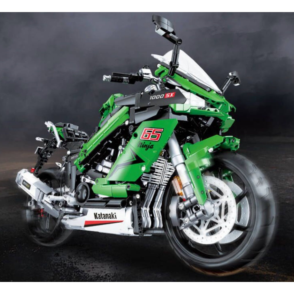 2304PCS MOC Technic Speed Static Ninja 1000SX Motorcycle Motor Bike Model Toy Building Block Brick Gift Kids DIY Set New Compatible Lego